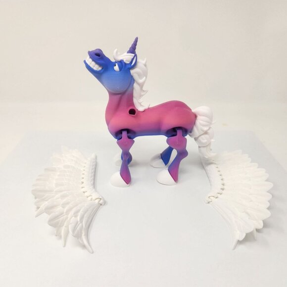 Mythical Alicorn 3D Printed Articulated Flexi Factory Figure (h) - Picture 9 of 10